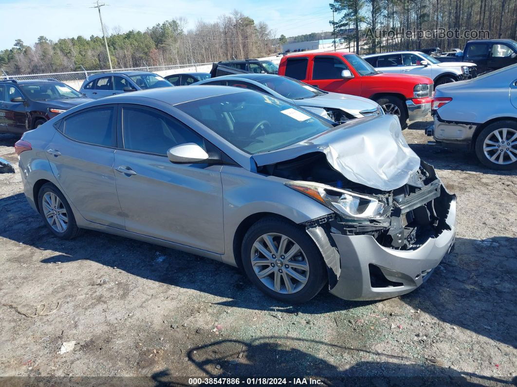 2016 Hyundai Elantra Se Gray vin: KMHDH4AE9GU490111