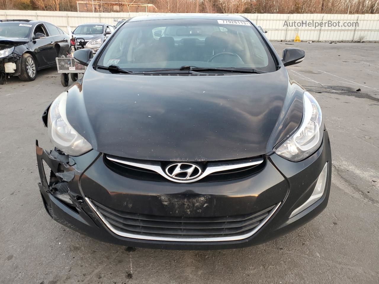 2016 Hyundai Elantra Se Black vin: KMHDH4AE9GU490979