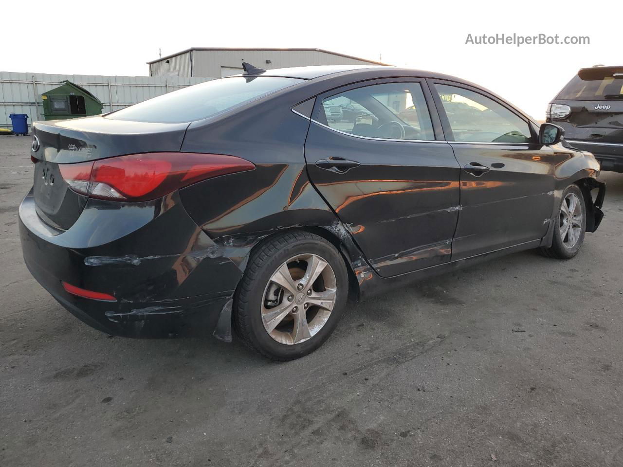 2016 Hyundai Elantra Se Black vin: KMHDH4AE9GU490979