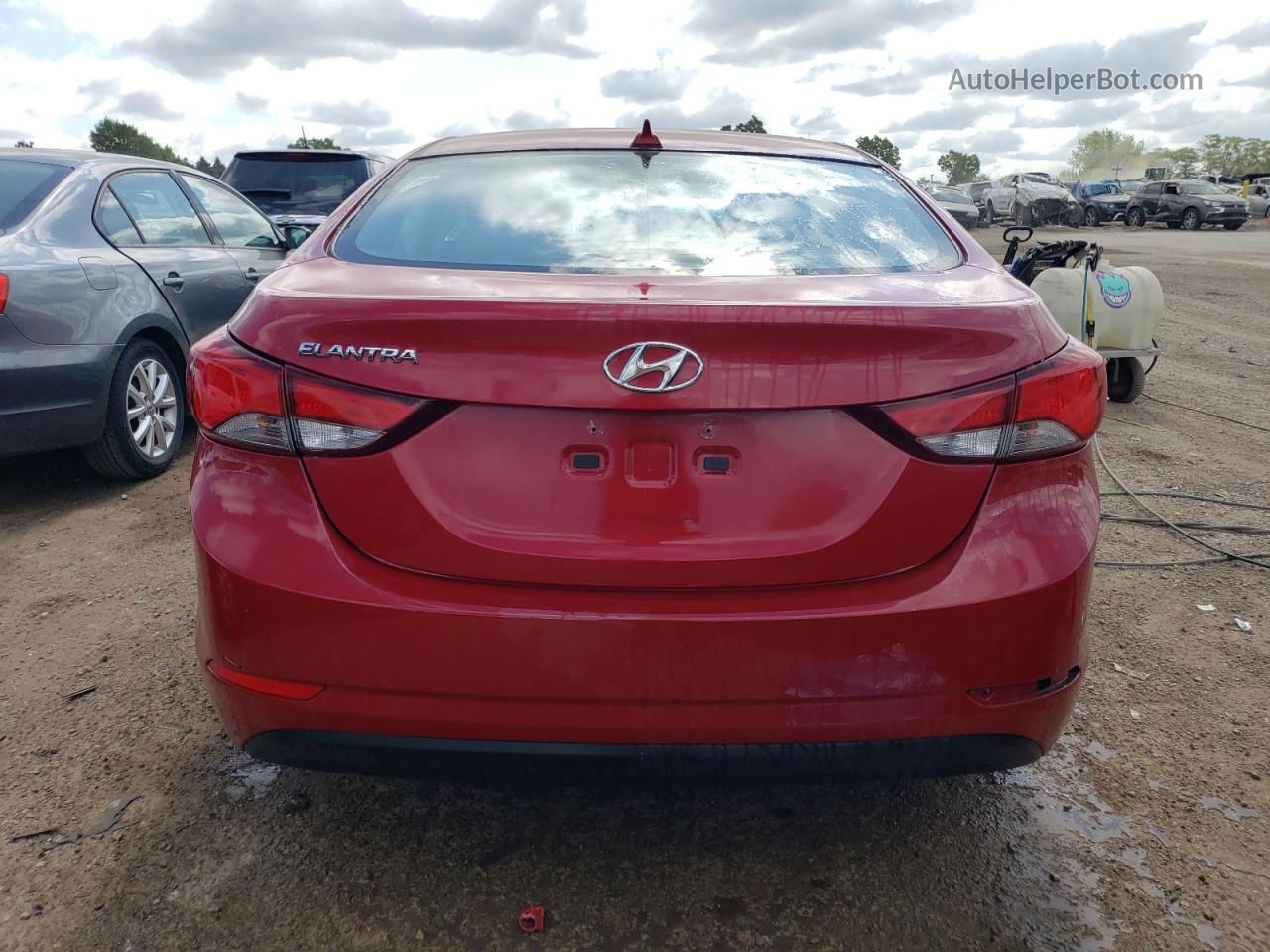 2016 Hyundai Elantra Se Красный vin: KMHDH4AE9GU518005