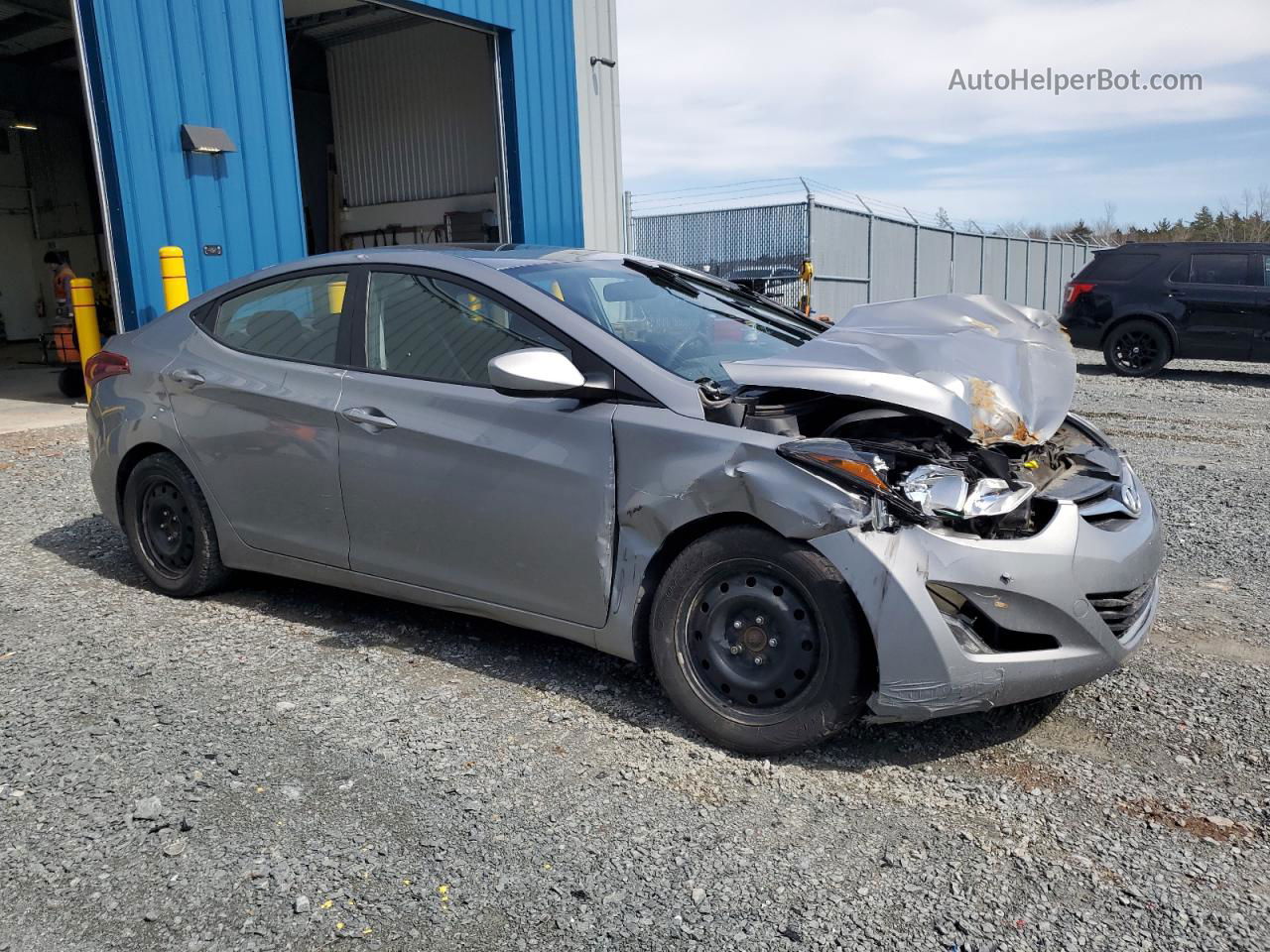 2016 Hyundai Elantra Se Серебряный vin: KMHDH4AE9GU528744