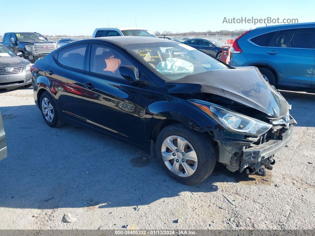 2016 Hyundai Elantra Se Black vin: KMHDH4AE9GU545429