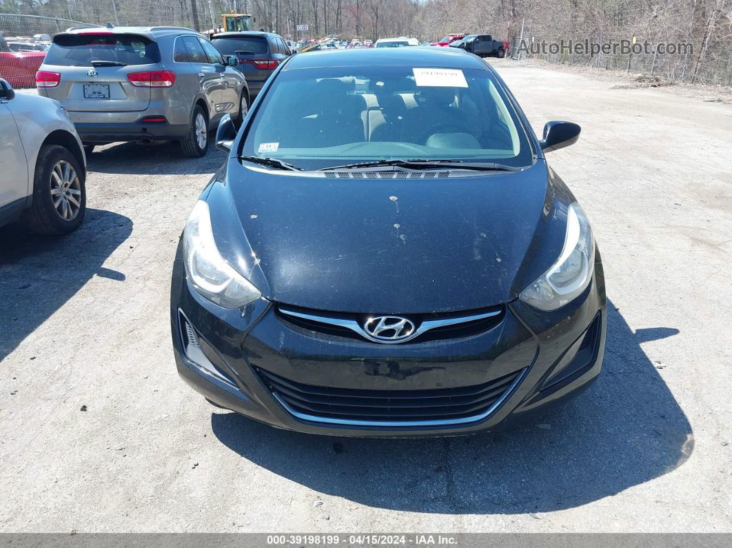 2016 Hyundai Elantra Se Black vin: KMHDH4AE9GU573778