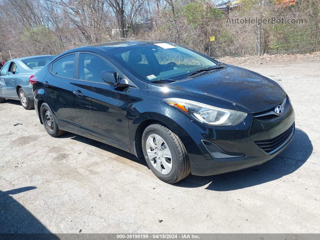 2016 Hyundai Elantra Se Black vin: KMHDH4AE9GU573778