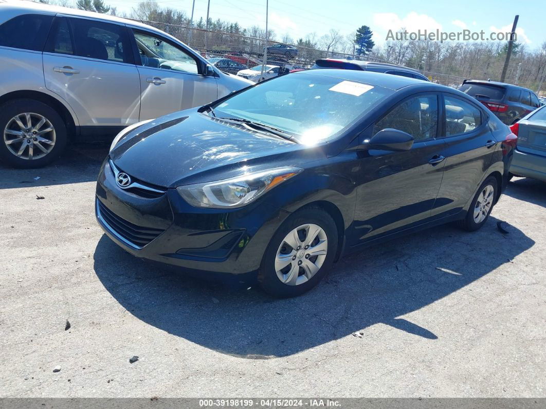 2016 Hyundai Elantra Se Black vin: KMHDH4AE9GU573778