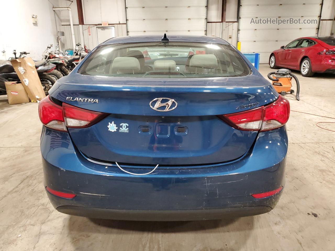 2016 Hyundai Elantra Se Синий vin: KMHDH4AE9GU585025