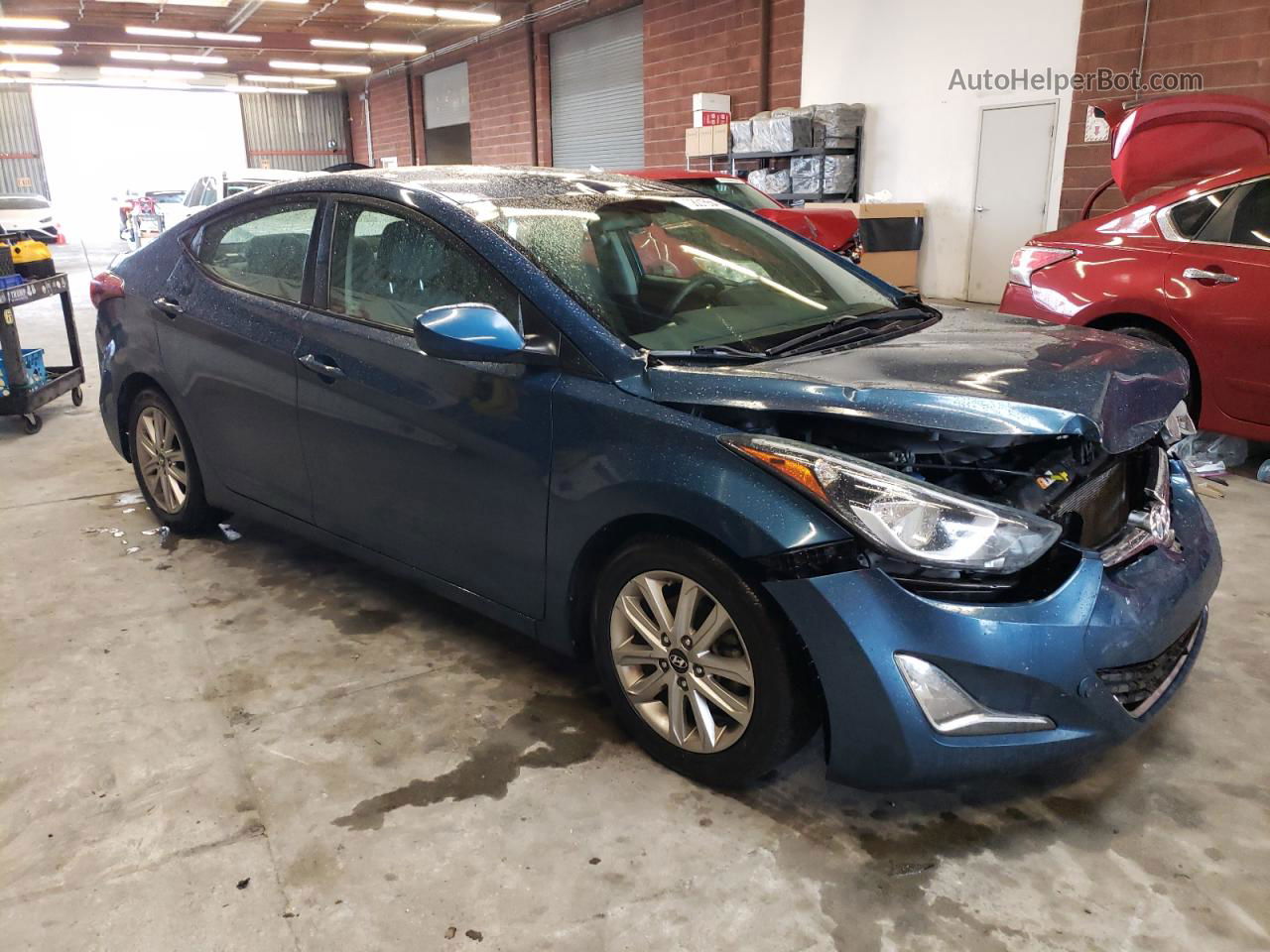 2016 Hyundai Elantra Se Blue vin: KMHDH4AE9GU585834