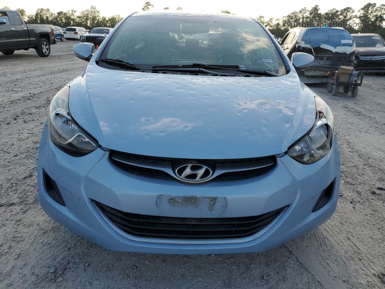 2011 Hyundai Elantra Gls Blue vin: KMHDH4AEXBU087103