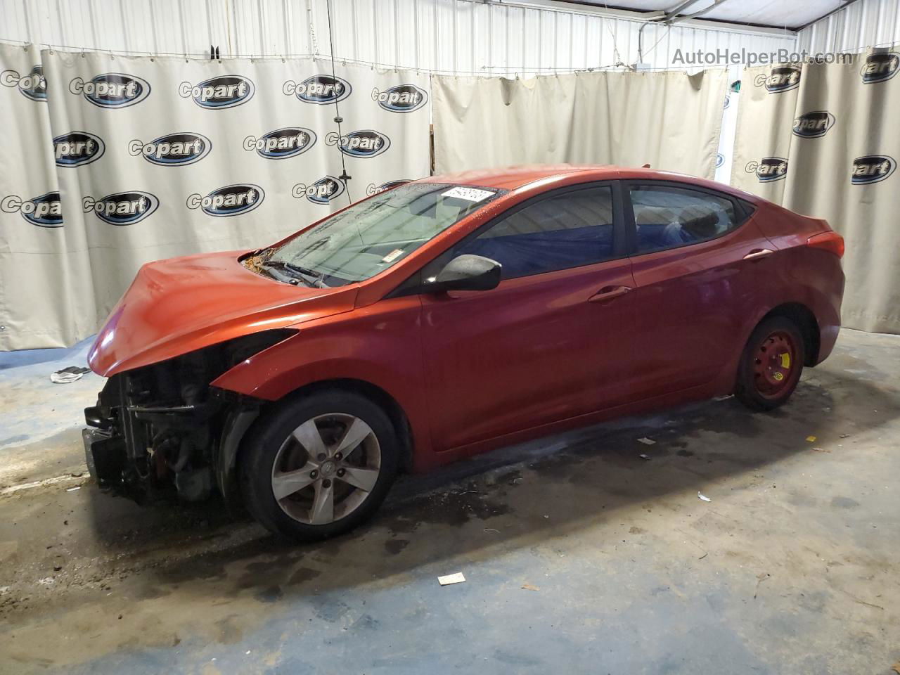 2011 Hyundai Elantra Gls Red vin: KMHDH4AEXBU096593