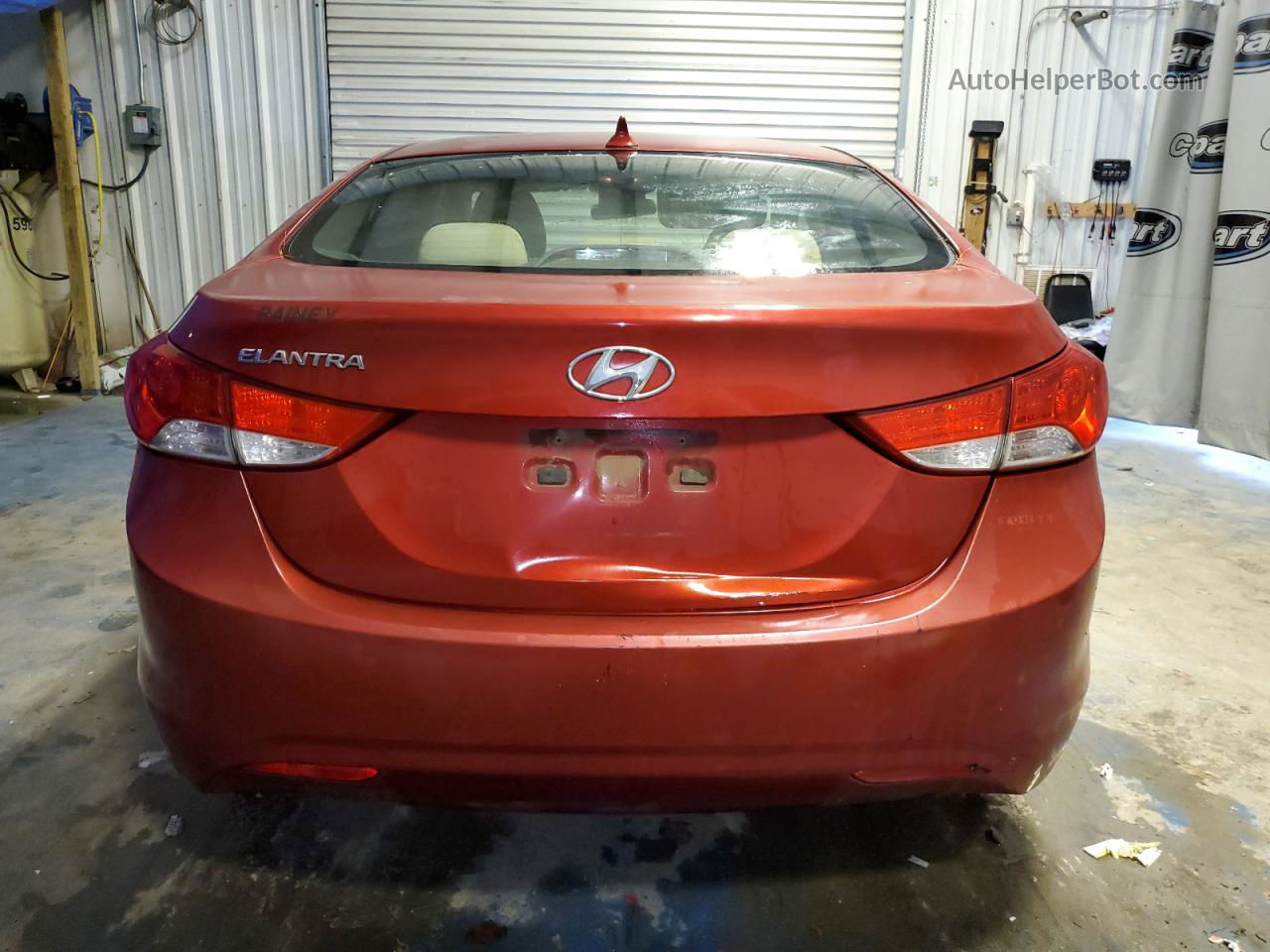 2011 Hyundai Elantra Gls Red vin: KMHDH4AEXBU096593