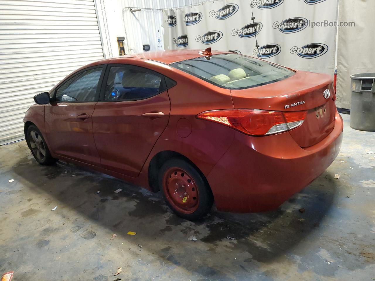 2011 Hyundai Elantra Gls Red vin: KMHDH4AEXBU096593