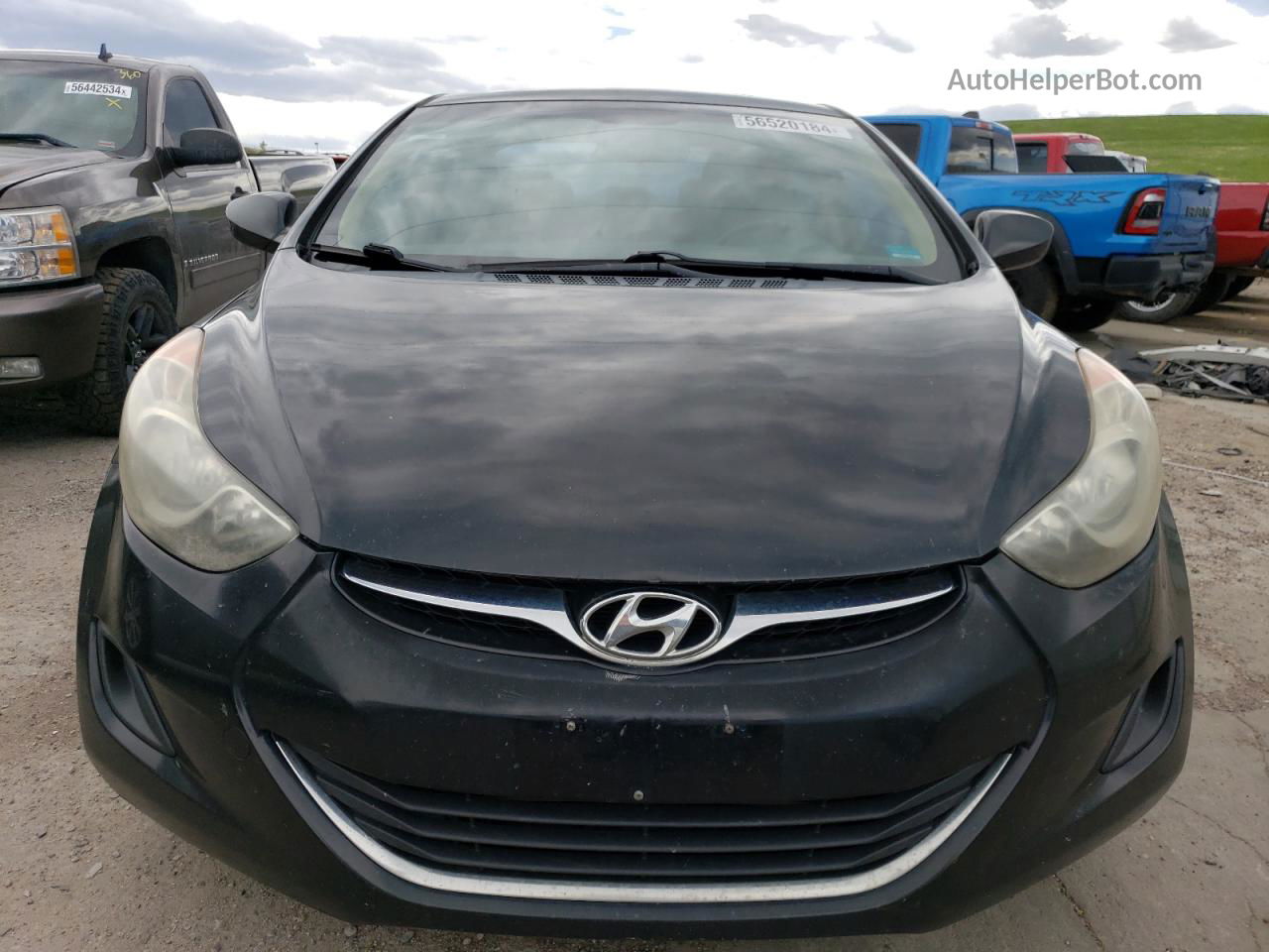 2011 Hyundai Elantra Gls Black vin: KMHDH4AEXBU098280