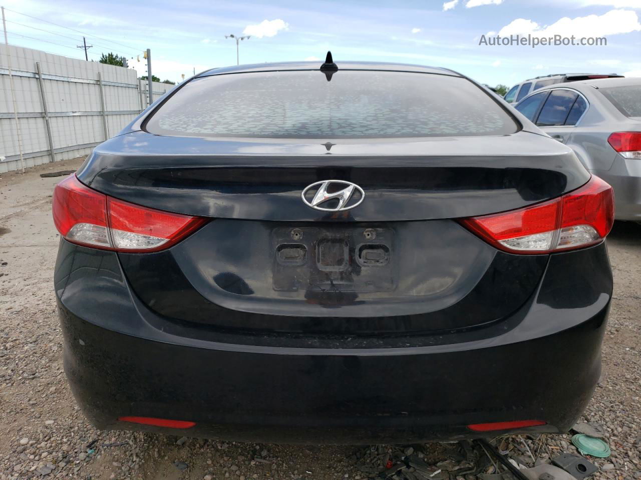 2011 Hyundai Elantra Gls Black vin: KMHDH4AEXBU098280