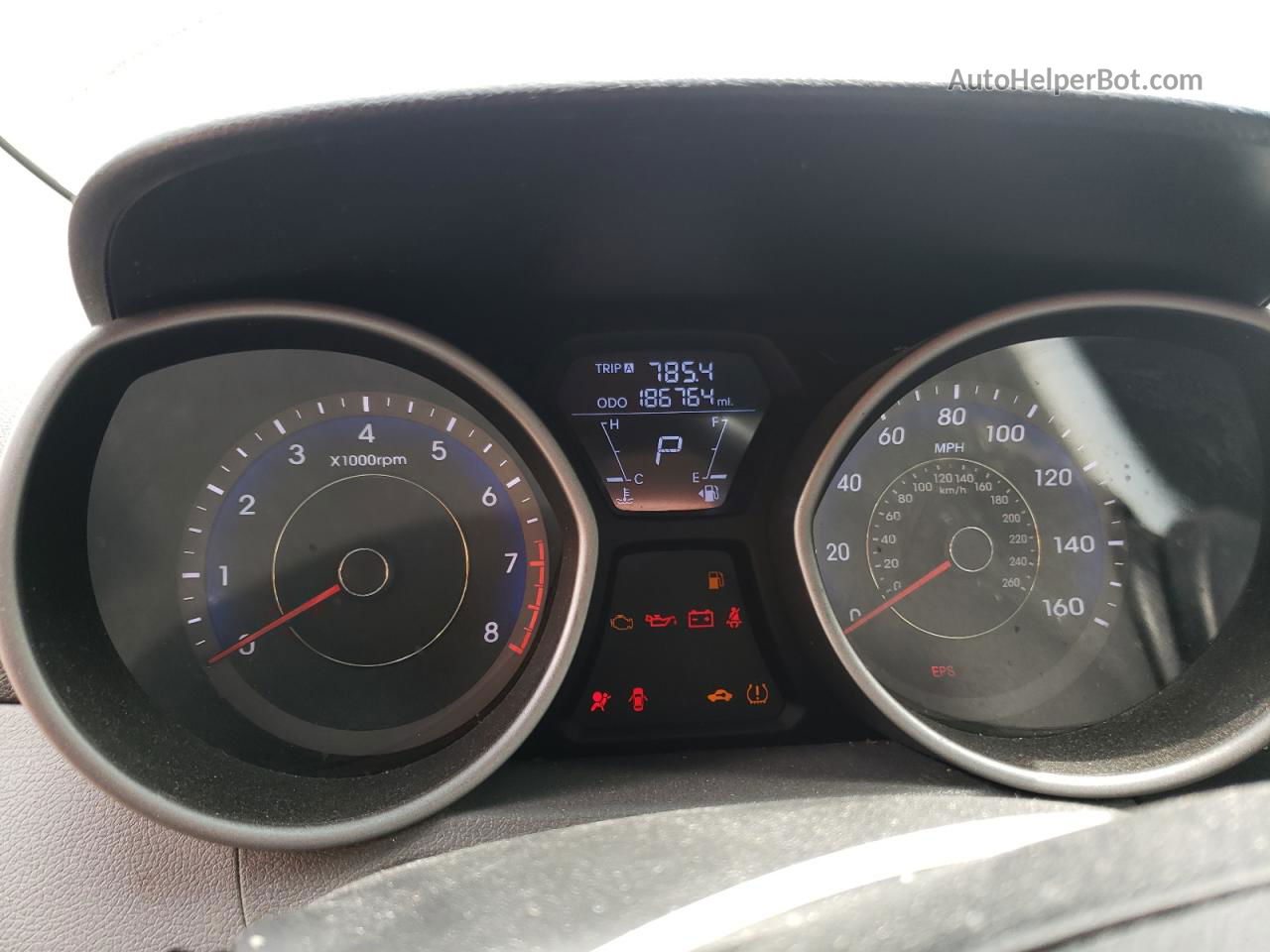 2011 Hyundai Elantra Gls Черный vin: KMHDH4AEXBU098411