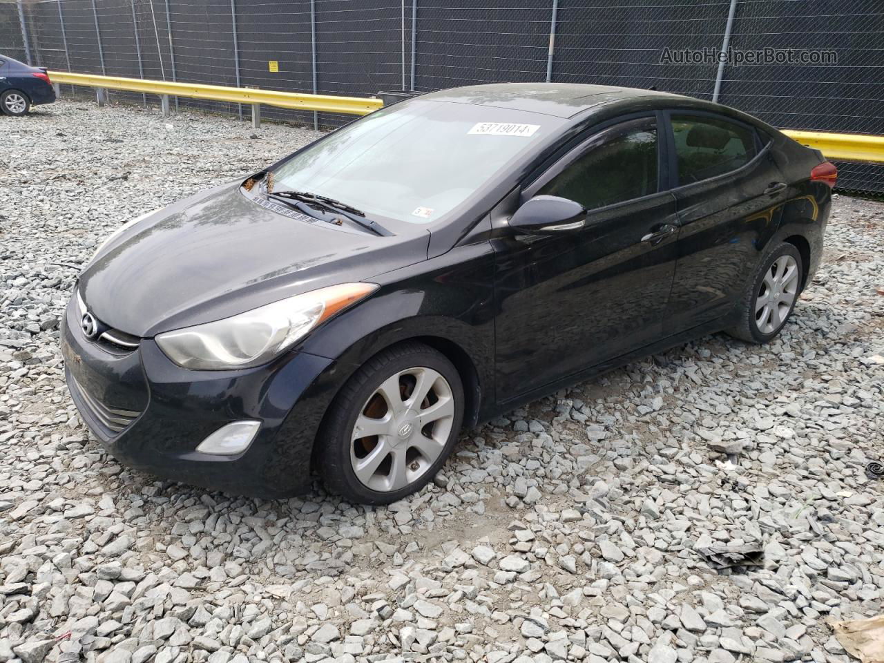 2011 Hyundai Elantra Gls Черный vin: KMHDH4AEXBU098411