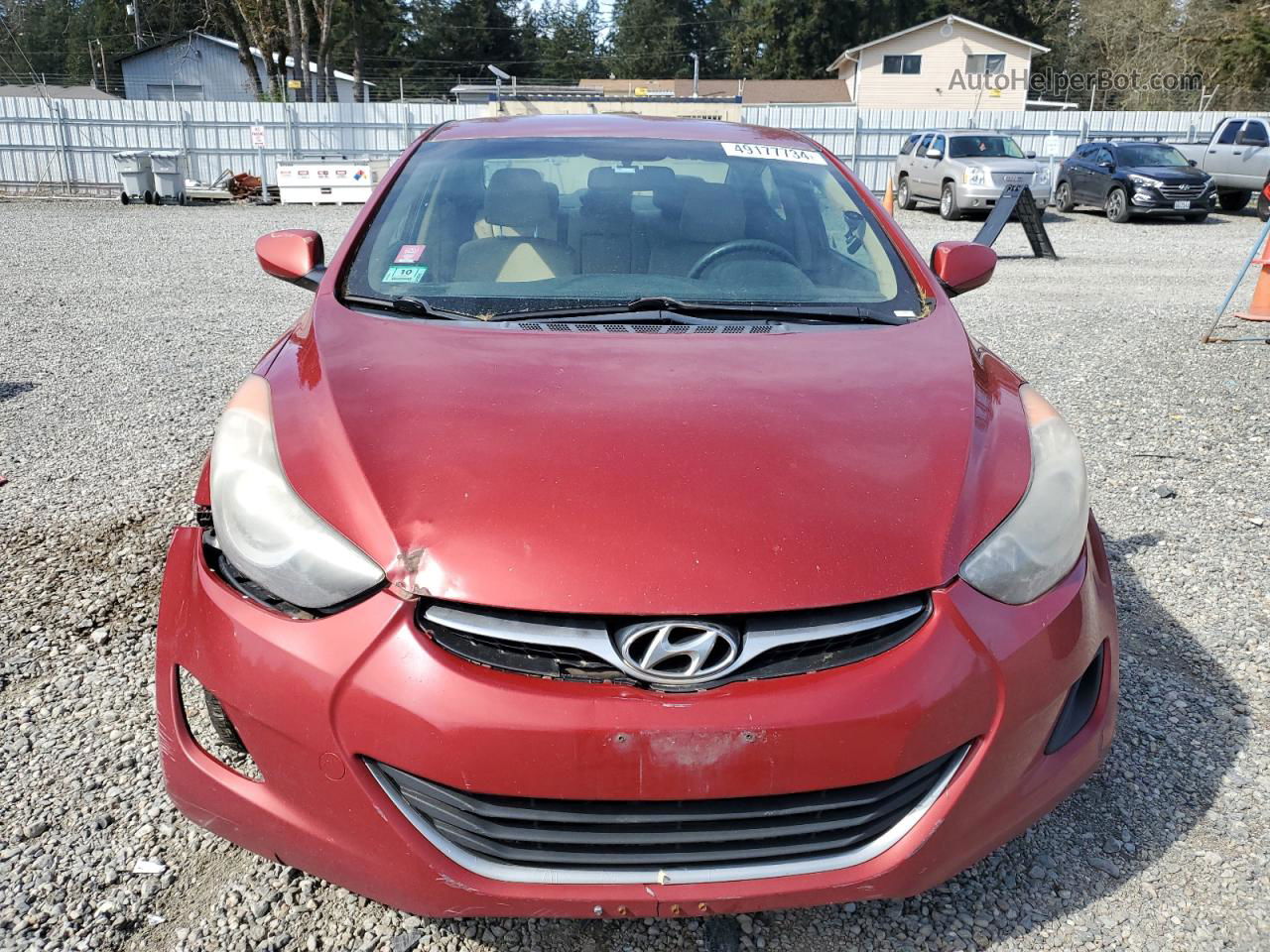 2011 Hyundai Elantra Gls Red vin: KMHDH4AEXBU098859