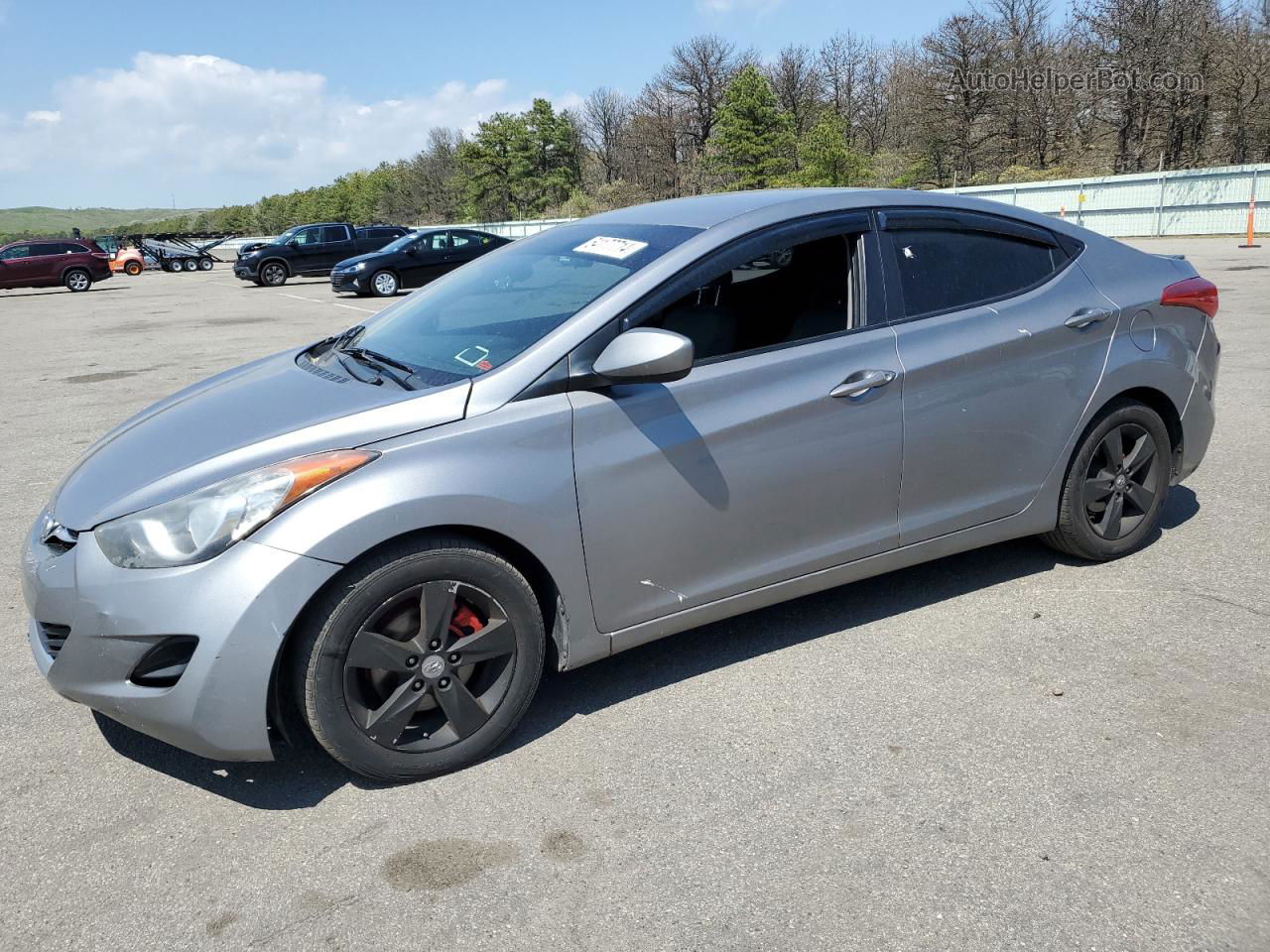 2011 Hyundai Elantra Gls Gray vin: KMHDH4AEXBU104210