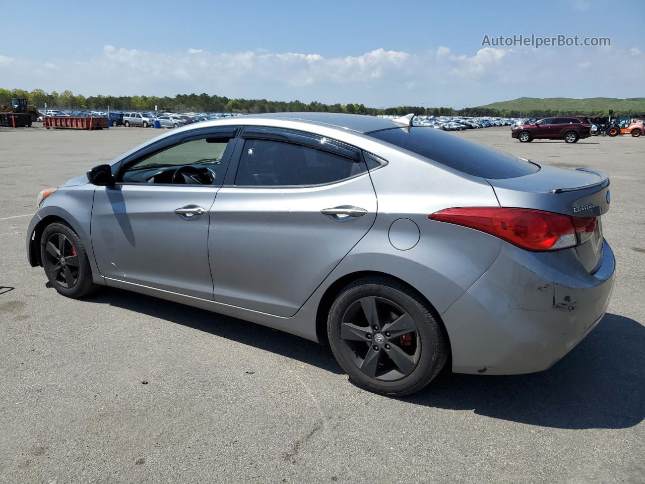 2011 Hyundai Elantra Gls Gray vin: KMHDH4AEXBU104210