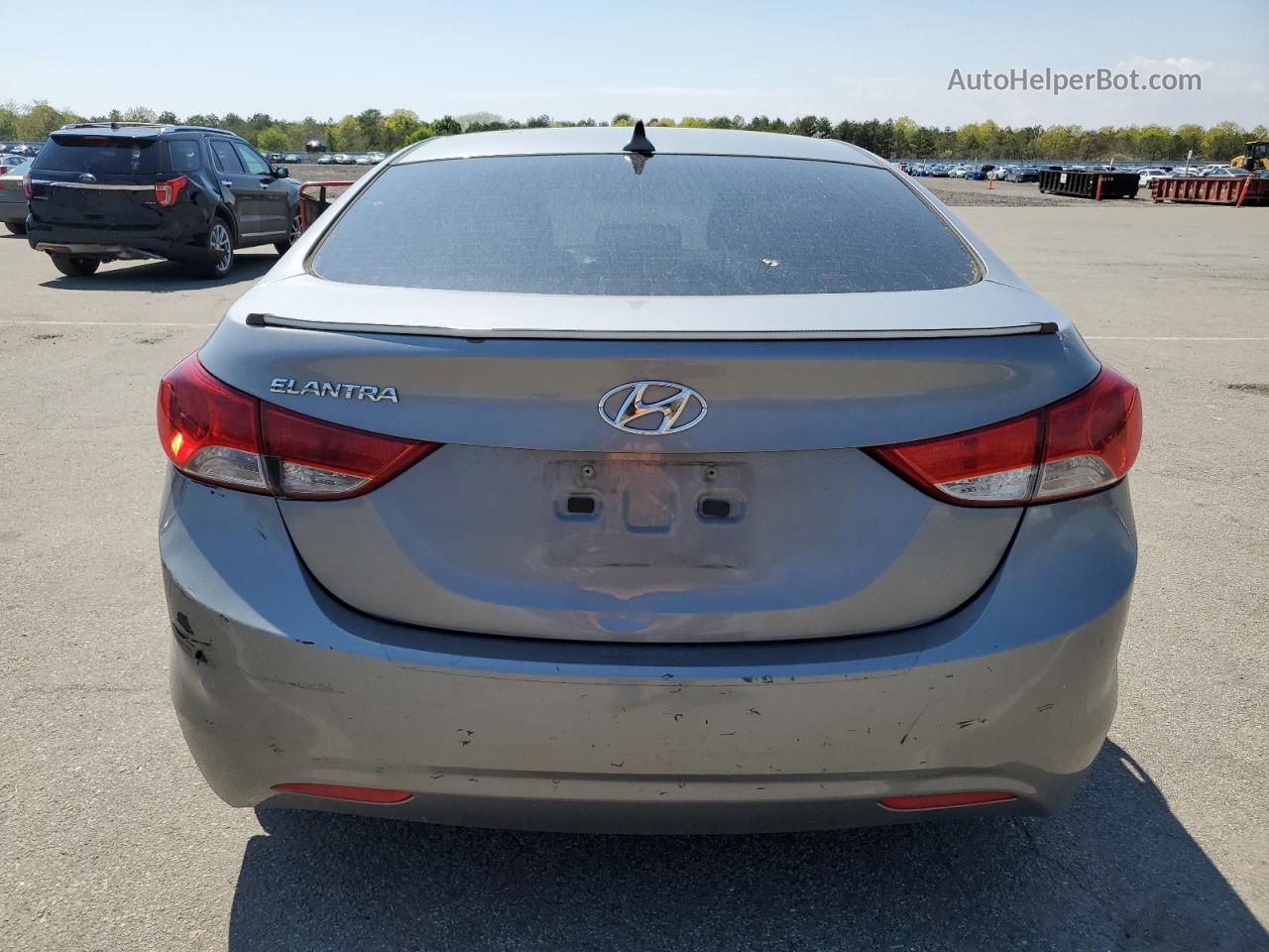 2011 Hyundai Elantra Gls Gray vin: KMHDH4AEXBU104210