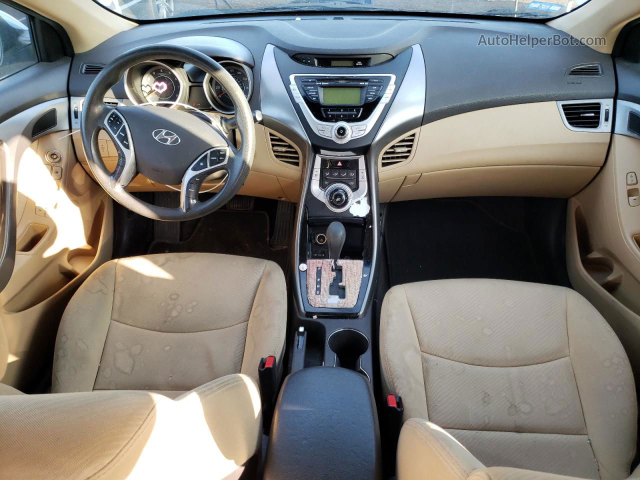 2011 Hyundai Elantra Gls Blue vin: KMHDH4AEXBU111318