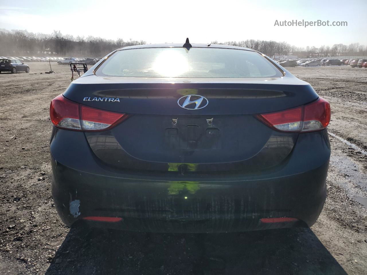 2011 Hyundai Elantra Gls Black vin: KMHDH4AEXBU114073