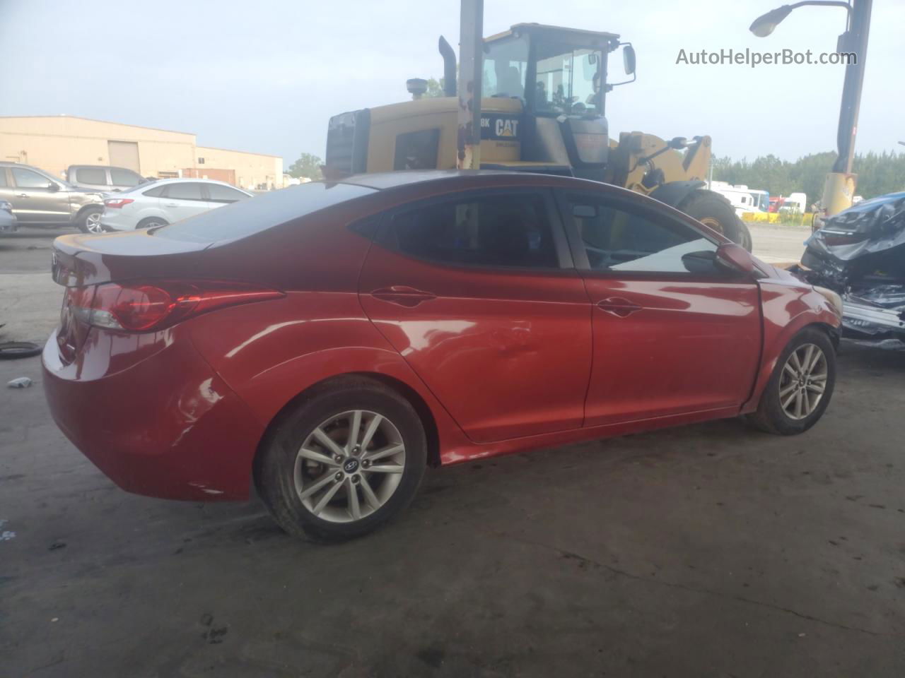 2011 Hyundai Elantra Gls Red vin: KMHDH4AEXBU129513