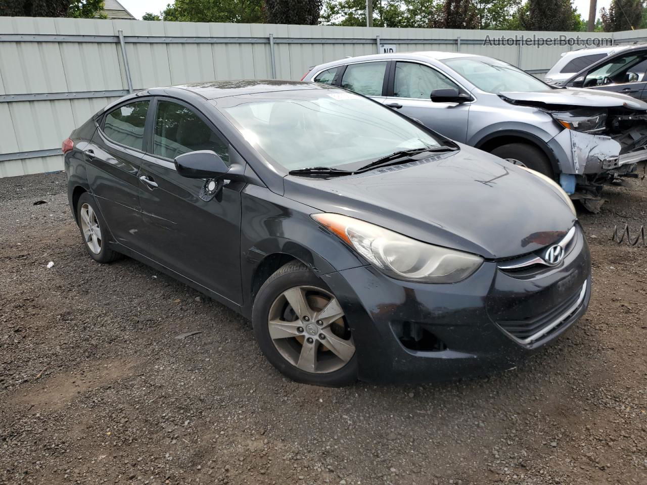 2011 Hyundai Elantra Gls Gray vin: KMHDH4AEXBU138731