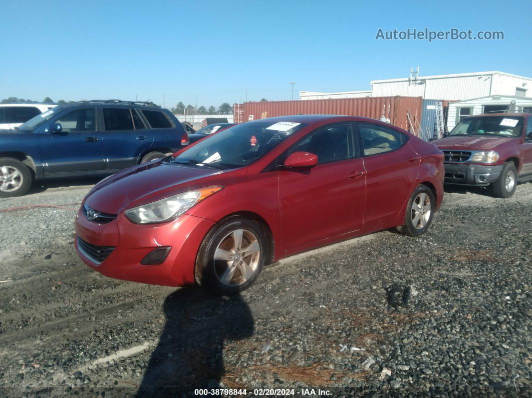 2011 Hyundai Elantra Gls (ulsan Plant) Maroon vin: KMHDH4AEXBU142102