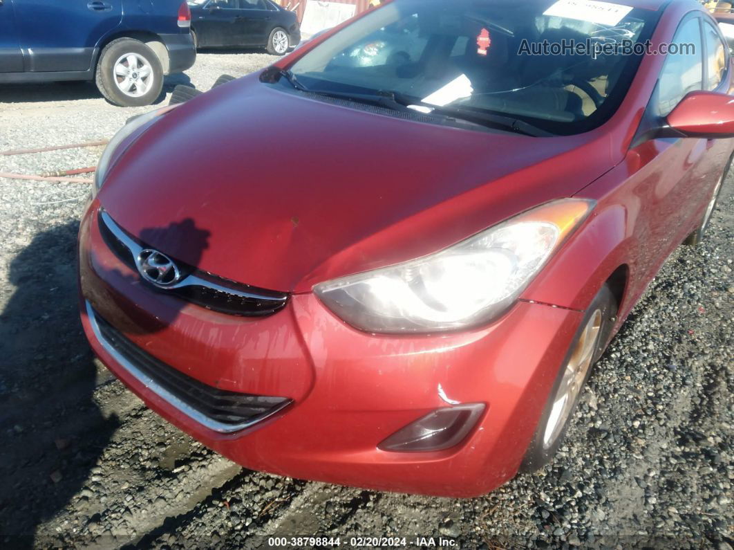 2011 Hyundai Elantra Gls (ulsan Plant) Maroon vin: KMHDH4AEXBU142102