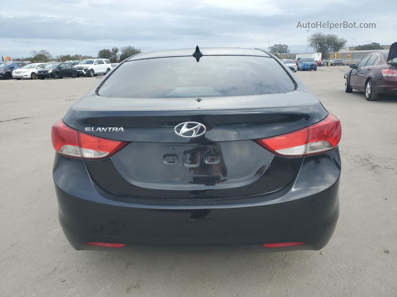 2011 Hyundai Elantra Gls Black vin: KMHDH4AEXBU145663