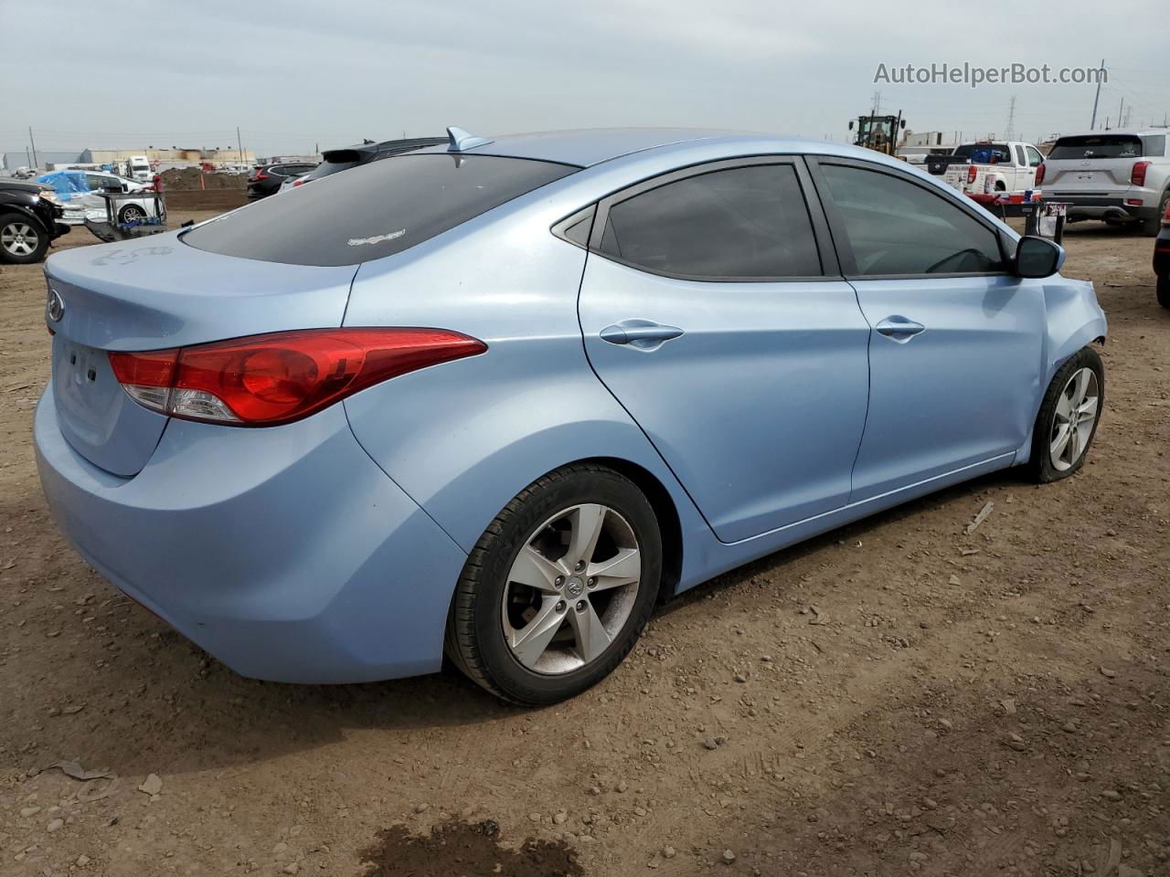 2011 Hyundai Elantra Gls Blue vin: KMHDH4AEXBU156274