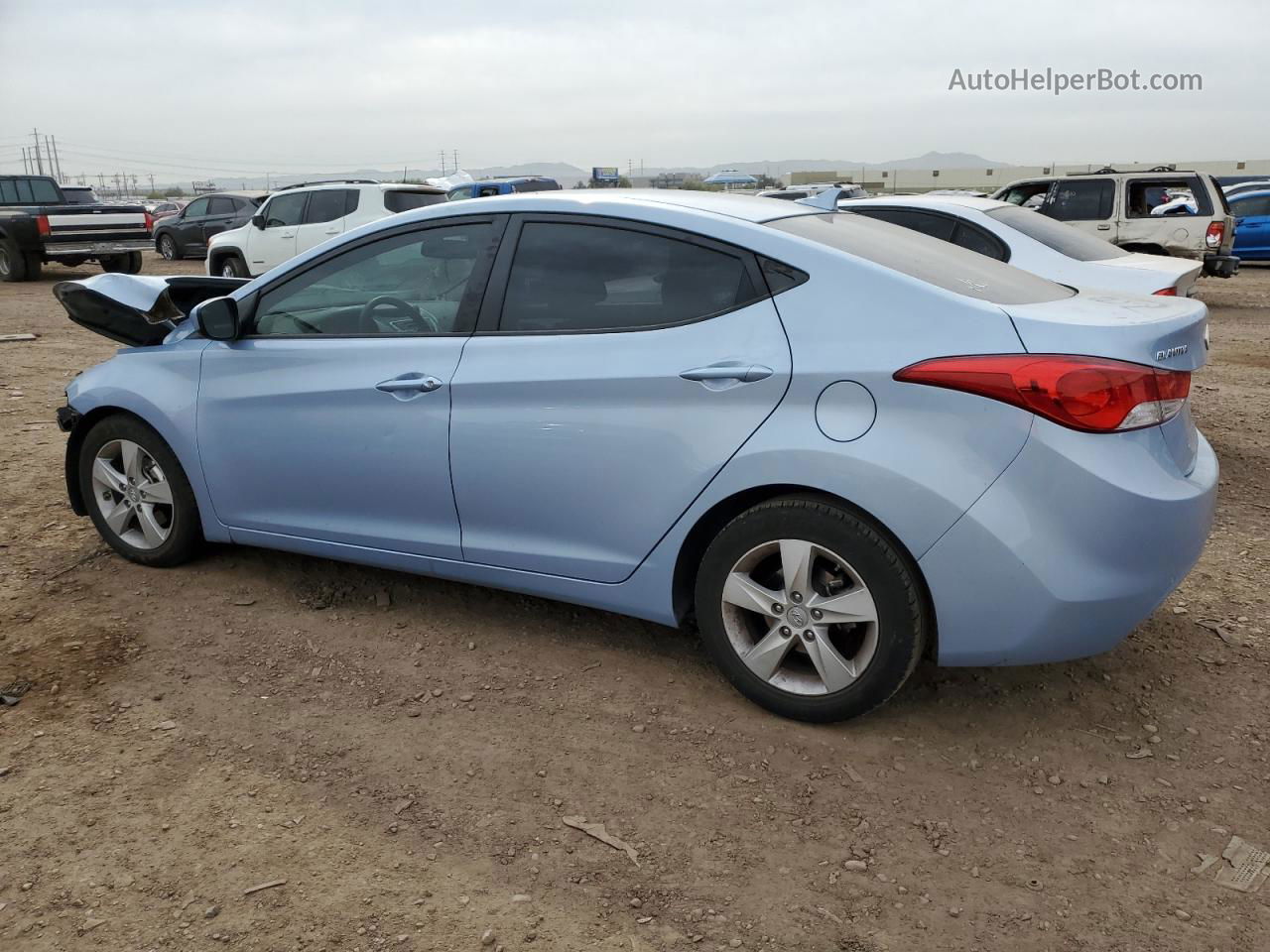 2011 Hyundai Elantra Gls Blue vin: KMHDH4AEXBU156274