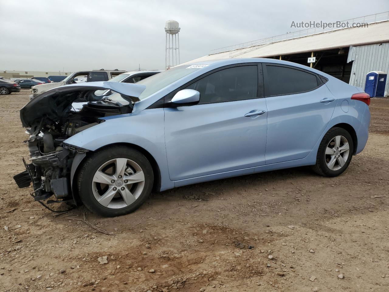 2011 Hyundai Elantra Gls Blue vin: KMHDH4AEXBU156274