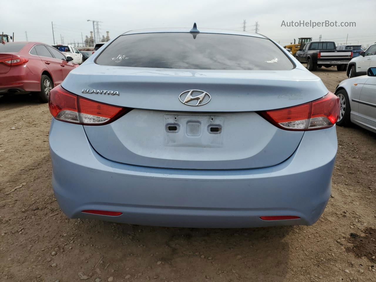 2011 Hyundai Elantra Gls Blue vin: KMHDH4AEXBU156274