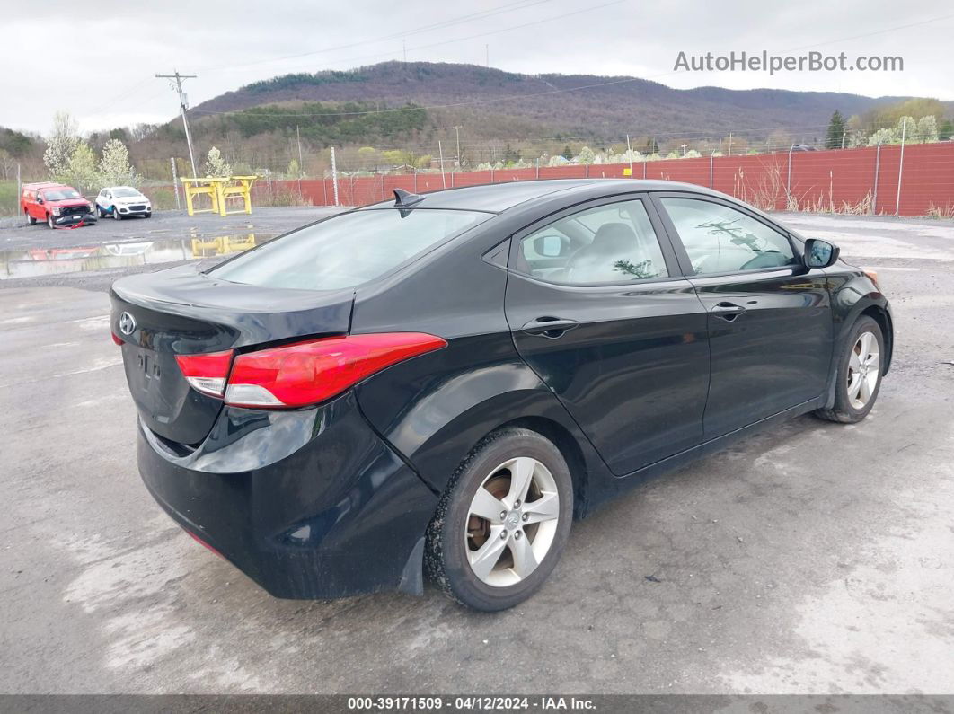 2012 Hyundai Elantra Gls (ulsan Plant) Черный vin: KMHDH4AEXCU404735