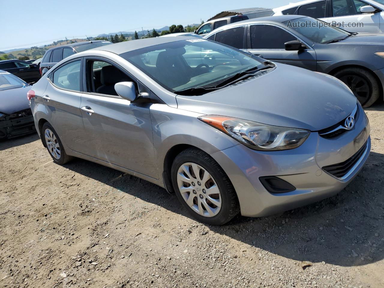 2012 Hyundai Elantra Gls Gray vin: KMHDH4AEXCU448590