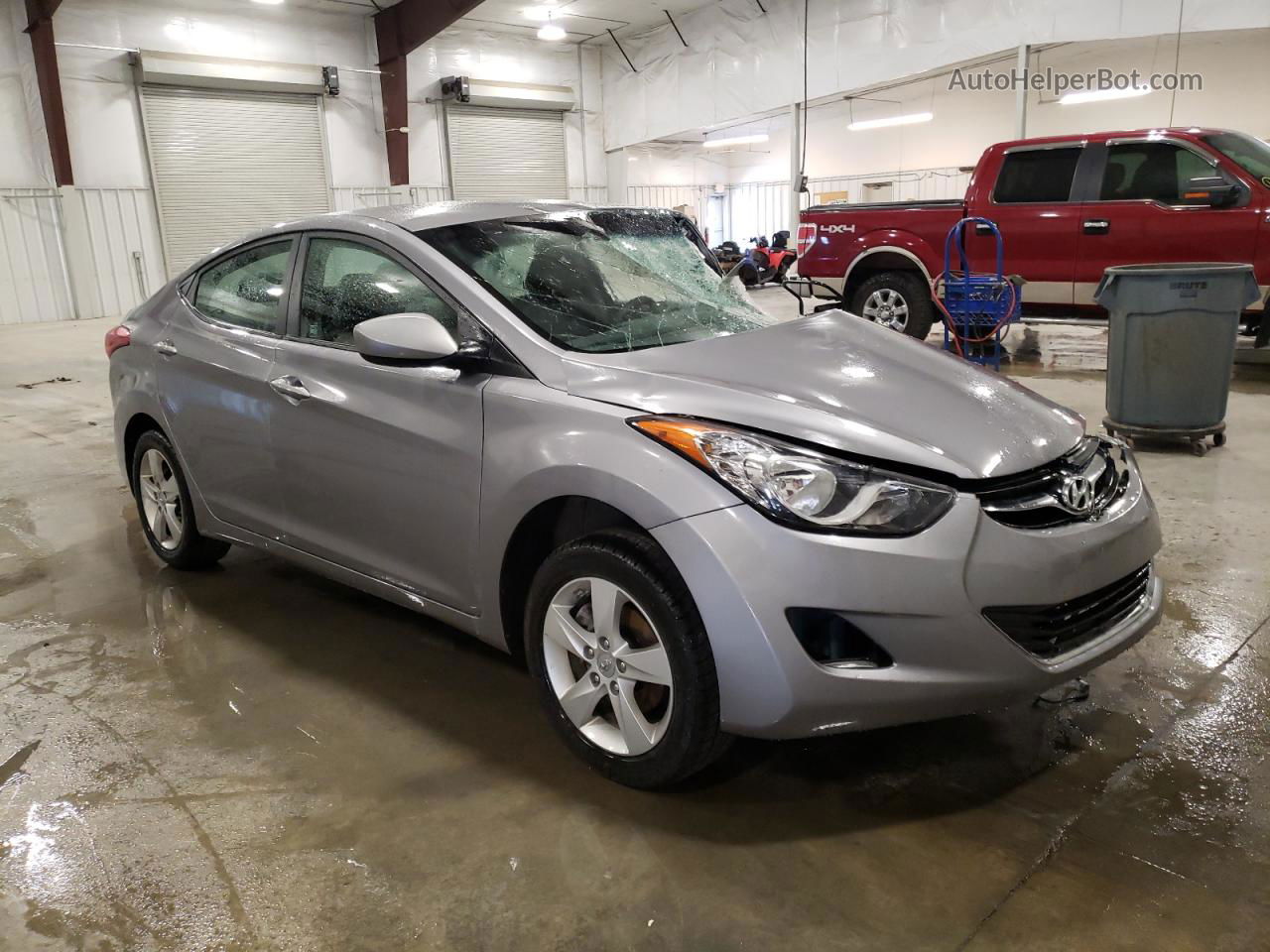 2012 Hyundai Elantra Gls Silver vin: KMHDH4AEXCU451764