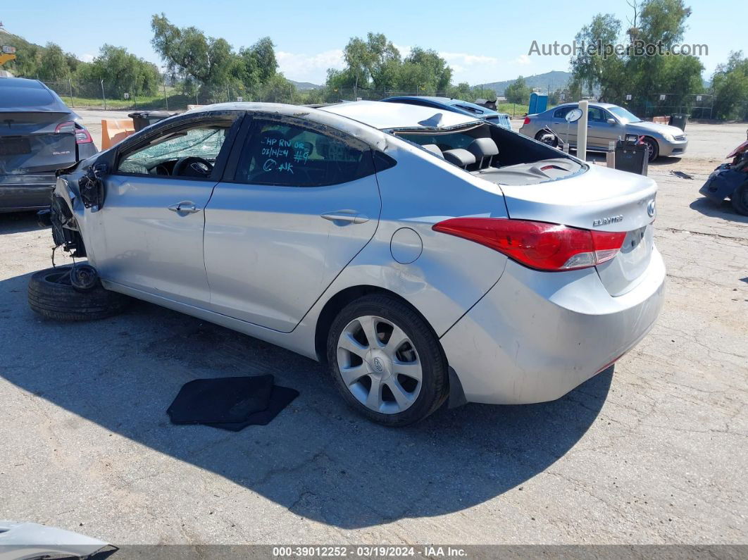 2013 Hyundai Elantra Limited Silver vin: KMHDH4AEXDU486323