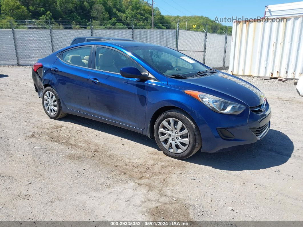 2013 Hyundai Elantra Gls Blue vin: KMHDH4AEXDU548478