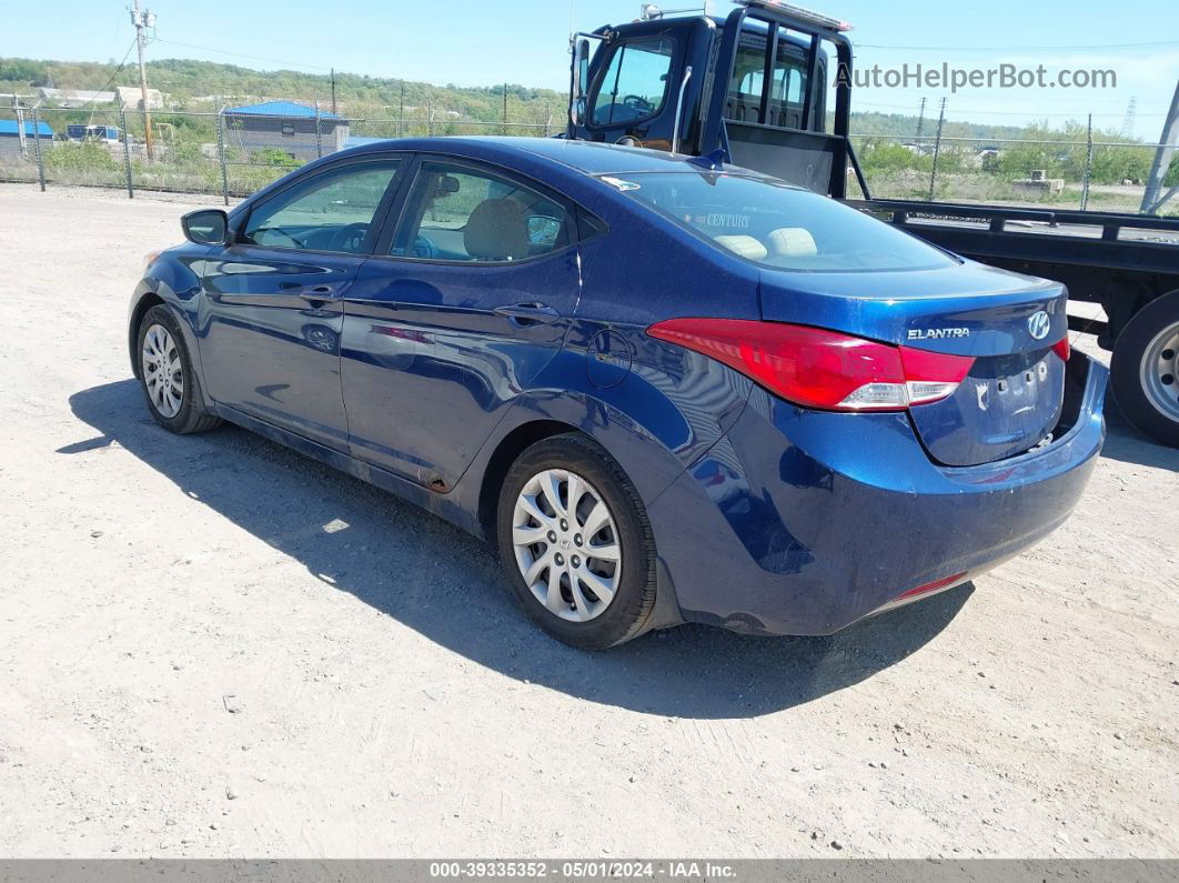 2013 Hyundai Elantra Gls Blue vin: KMHDH4AEXDU548478