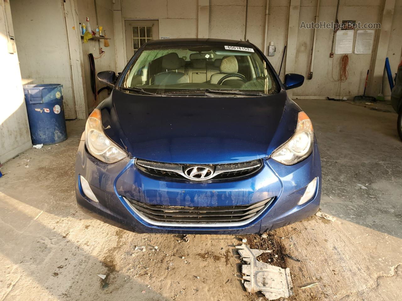 2013 Hyundai Elantra Gls Blue vin: KMHDH4AEXDU576068