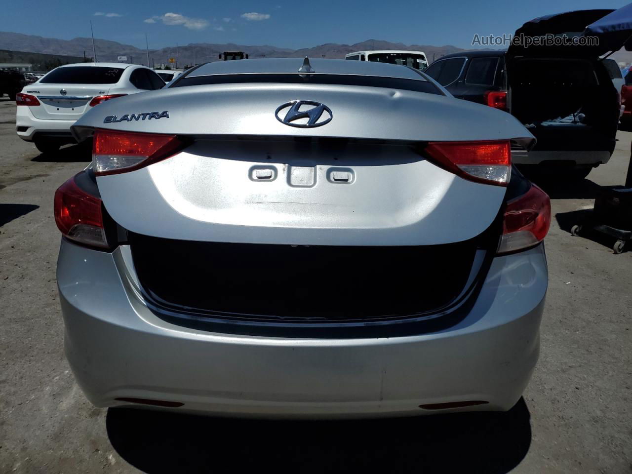 2013 Hyundai Elantra Gls Silver vin: KMHDH4AEXDU583893