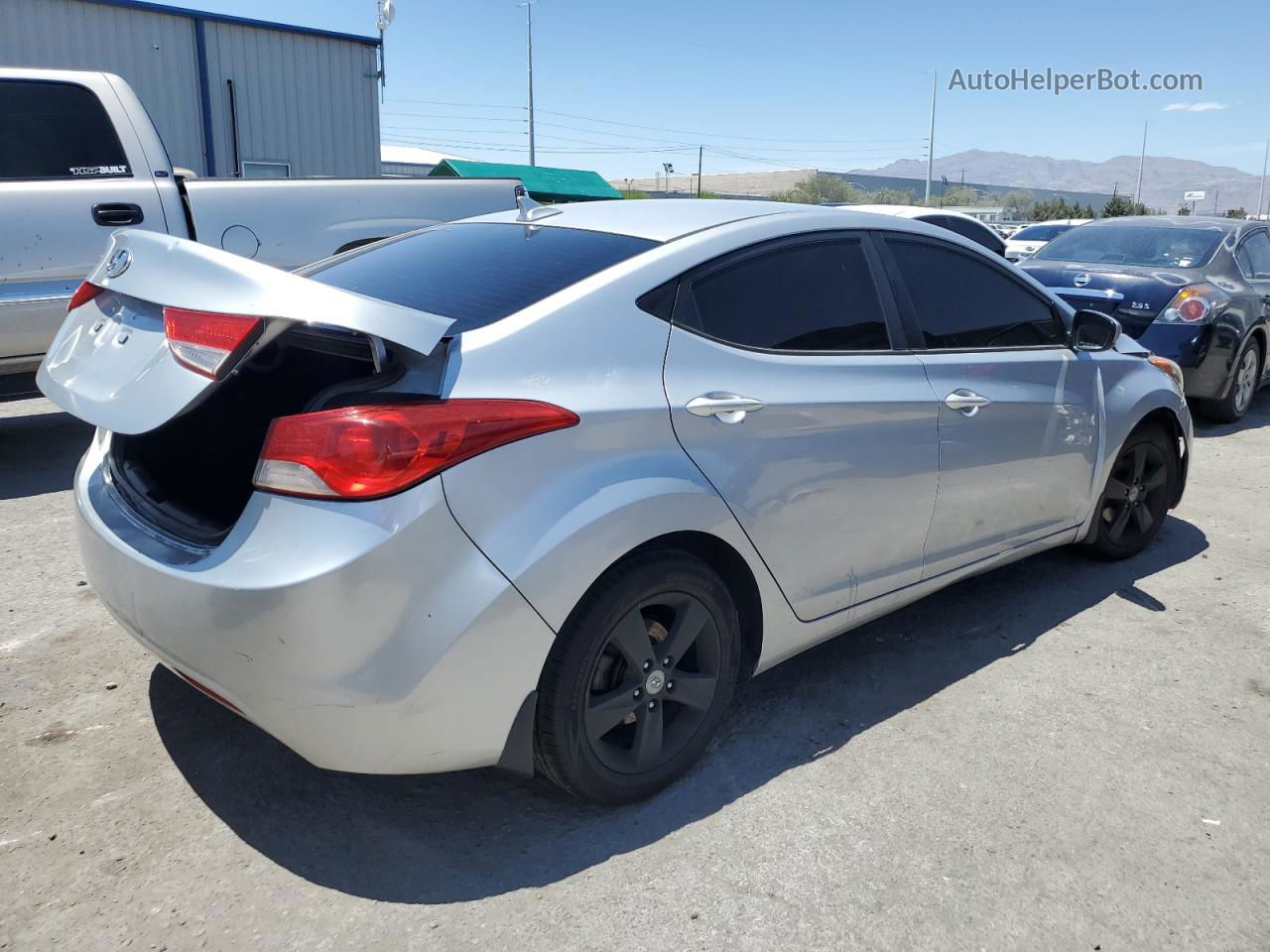 2013 Hyundai Elantra Gls Silver vin: KMHDH4AEXDU583893