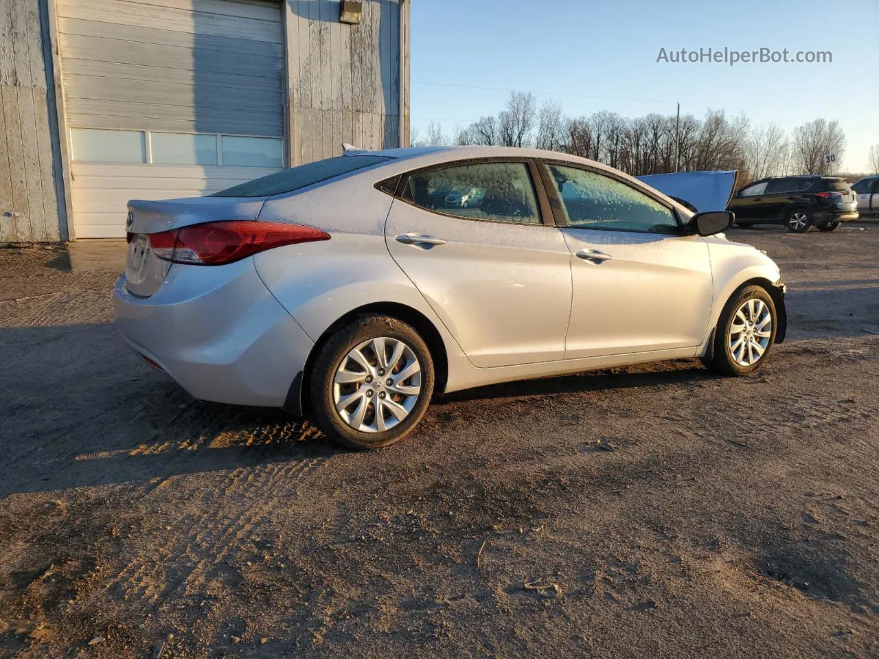 2013 Hyundai Elantra Gls Silver vin: KMHDH4AEXDU626001