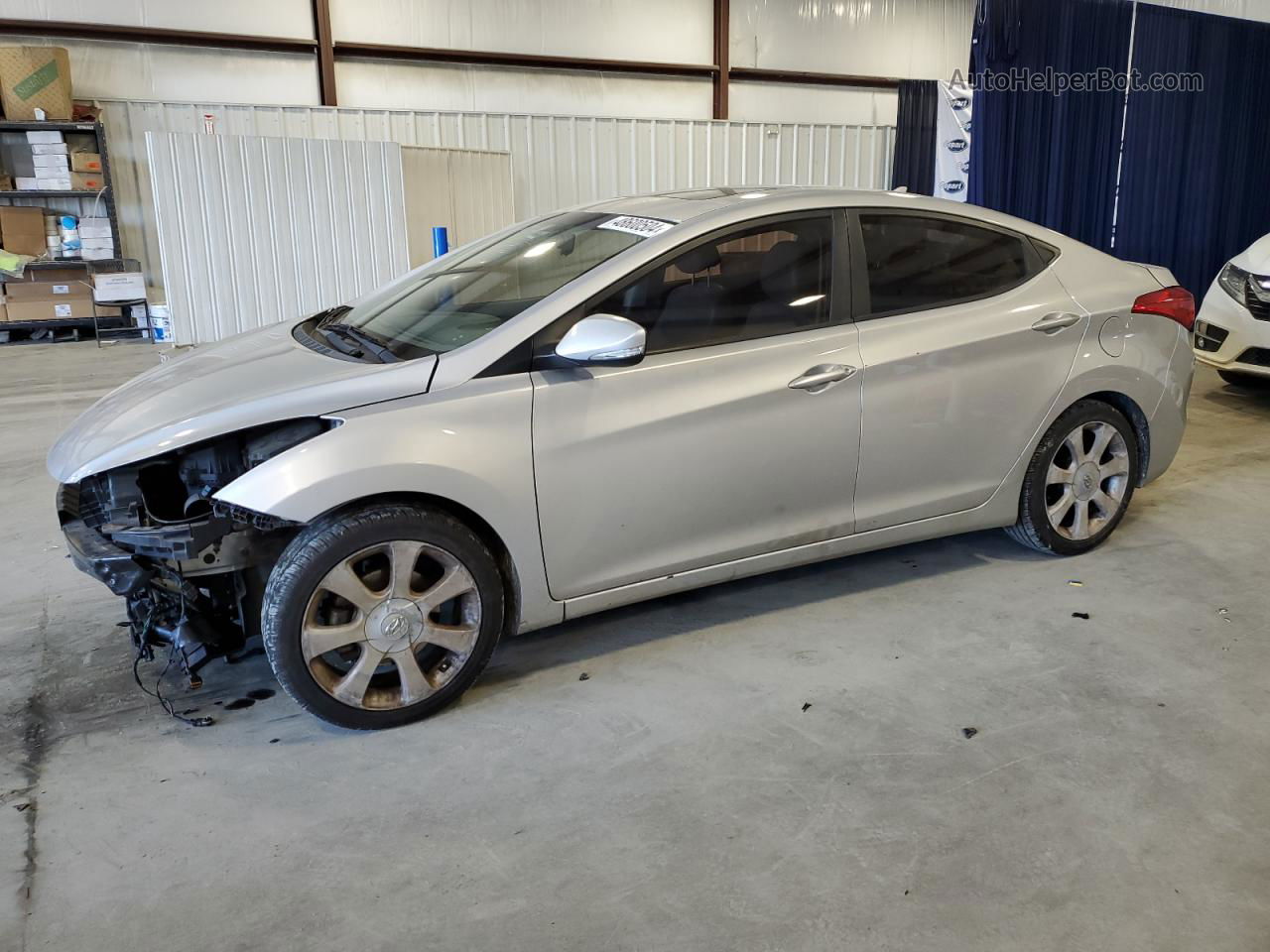 2013 Hyundai Elantra Gls Silver vin: KMHDH4AEXDU689499