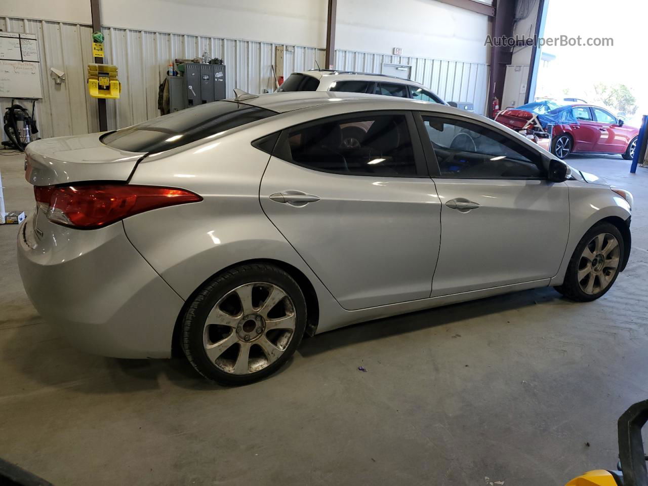 2013 Hyundai Elantra Gls Silver vin: KMHDH4AEXDU689499