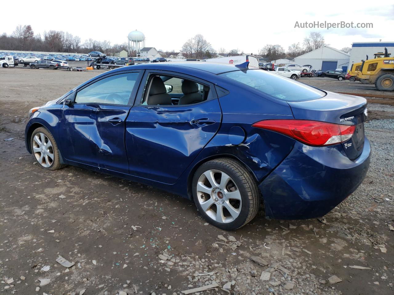 2013 Hyundai Elantra Gls Blue vin: KMHDH4AEXDU782541