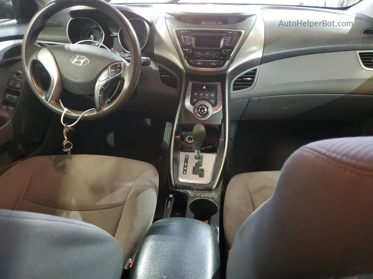 2013 Hyundai Elantra Gls Черный vin: KMHDH4AEXDU784872