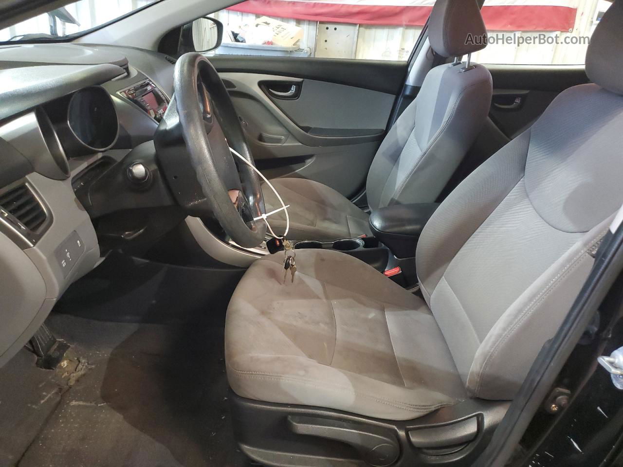 2013 Hyundai Elantra Gls Черный vin: KMHDH4AEXDU784872