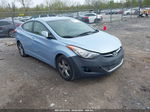 2013 Hyundai Elantra Gls Light Blue vin: KMHDH4AEXDU815263